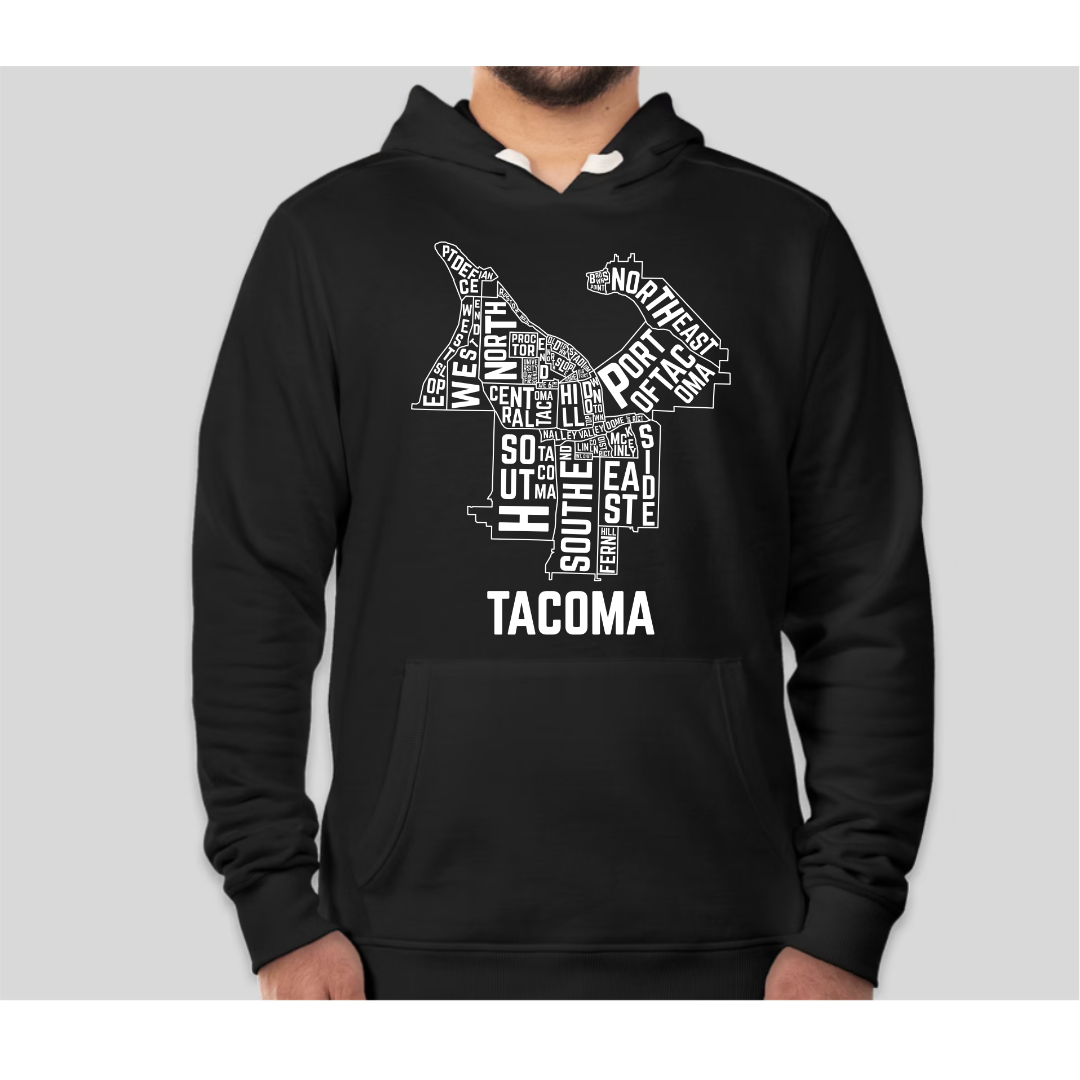 All of Tacoma (No Neighborhood Highlighted) - Hoodie