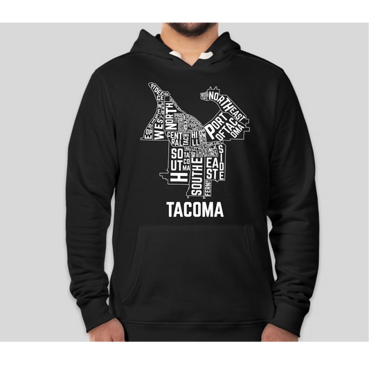 All of Tacoma (No Neighborhood Highlighted) - Hoodie